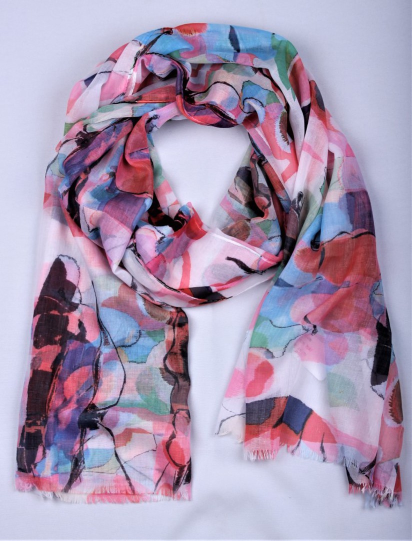 Alice & Lily printed scarf pink Style : SC/4790PIN image 0